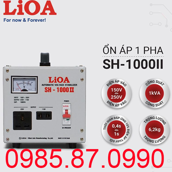 Ổn áp LiOA 1p SH-1KVA ii SH-1000ii