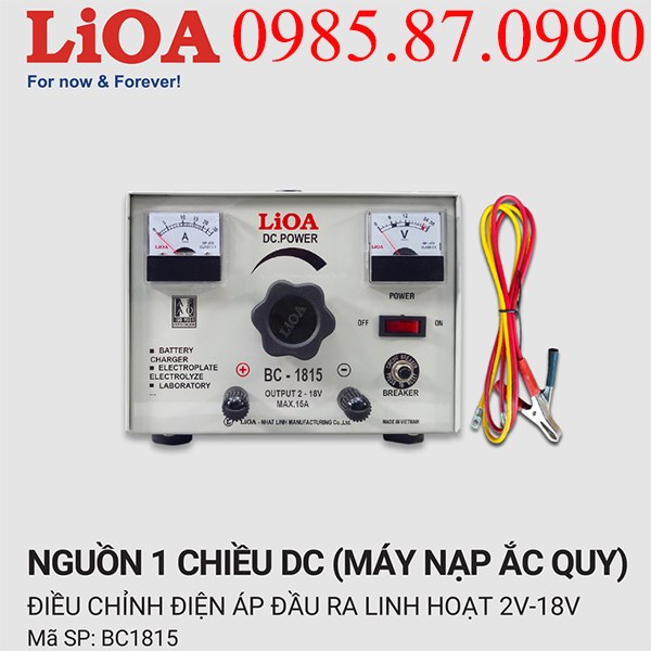 Máy nạp ắc quy LiOA BC1815