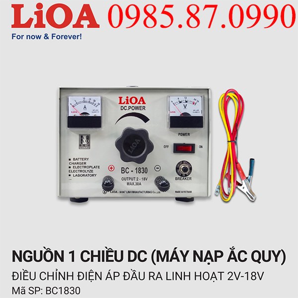 Máy nạp ắc quy LiOA BC1830